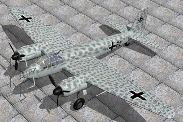 cinema4d junkers nightfighter ju88g - Junkers Ju88G Nightfighter by pbratt